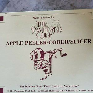 The Pampered Chef Apple Peeler Corer Slicer In Ori